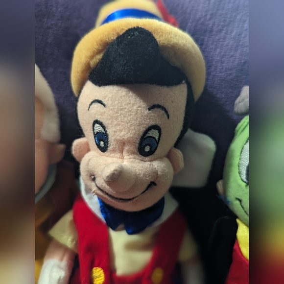 Vintage 1999 Disney Pinocchio Bean Bag plush set of 3. - Picture 12 of 13